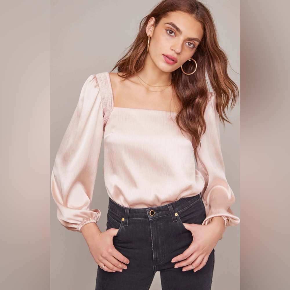 ASTR champagne bodysuit